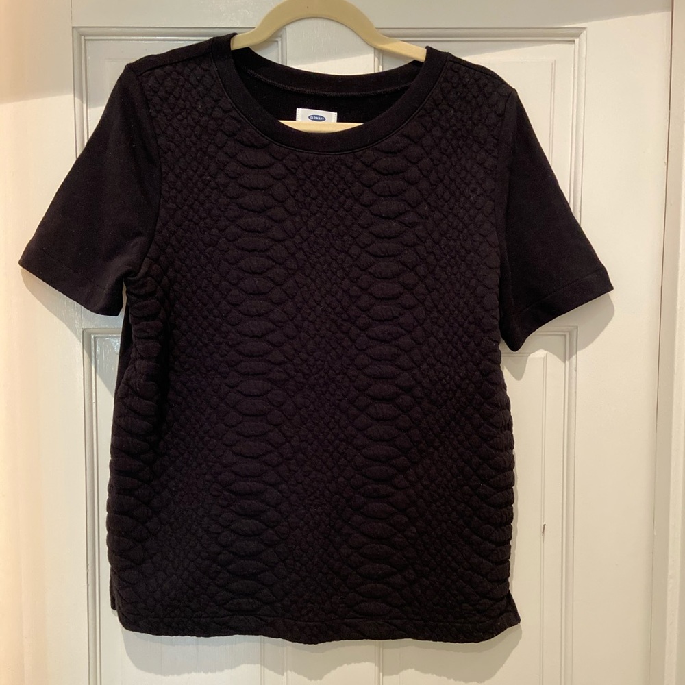 Snakeskin pattern sweatshirt tee